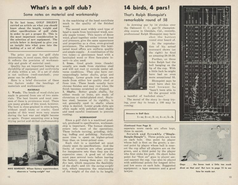 What's in a golf club?