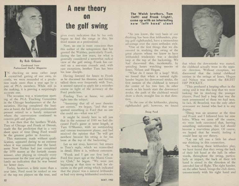 A new theory on the golf swing