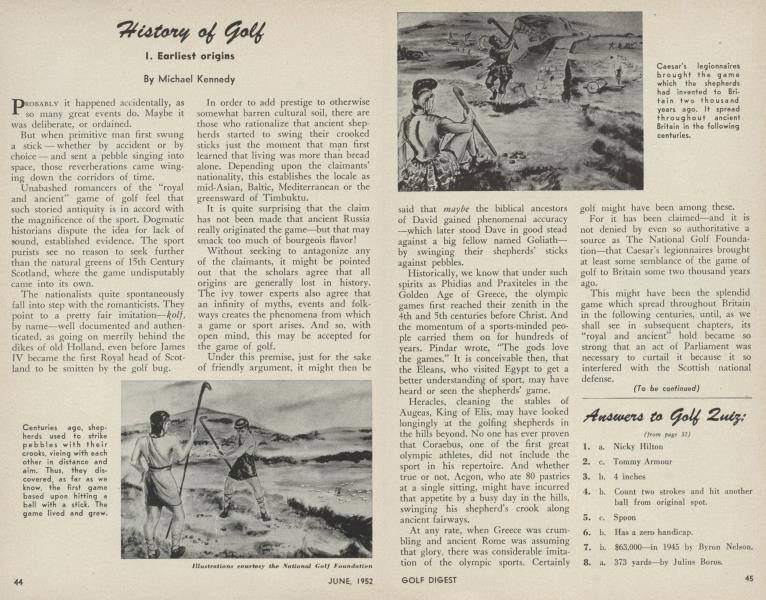 History of Golf