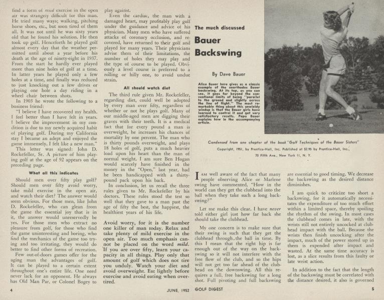The much discussed: Bauer Backswing