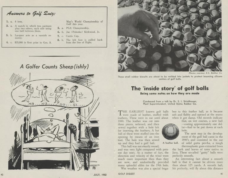The 'inside story' of golf balls