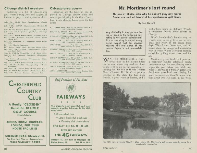 Mr. Mortimer's last round
