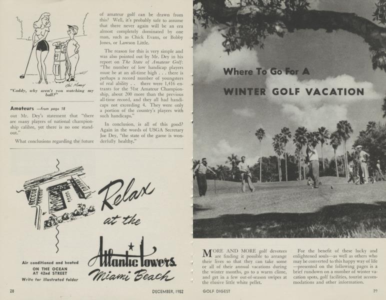 Where to Go for a WINTER GOLF VACATION