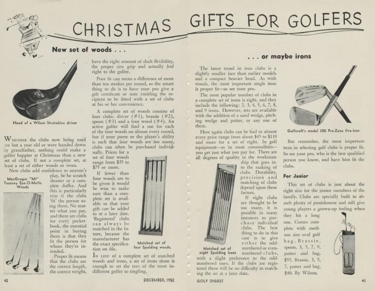 CHRISTMAS GIFTS FOR GOLFERS