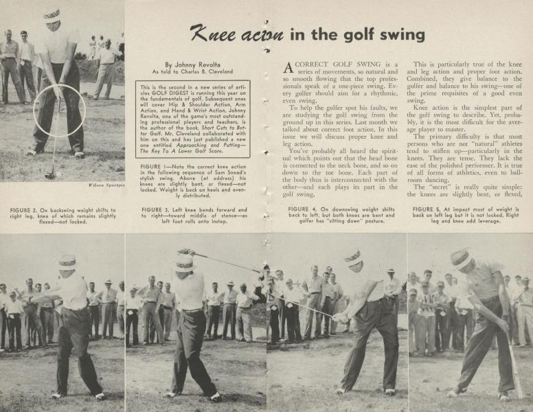 Knee action in the golf swing