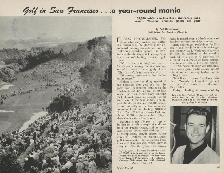 Golf in San Francisco. . . a year-round mania