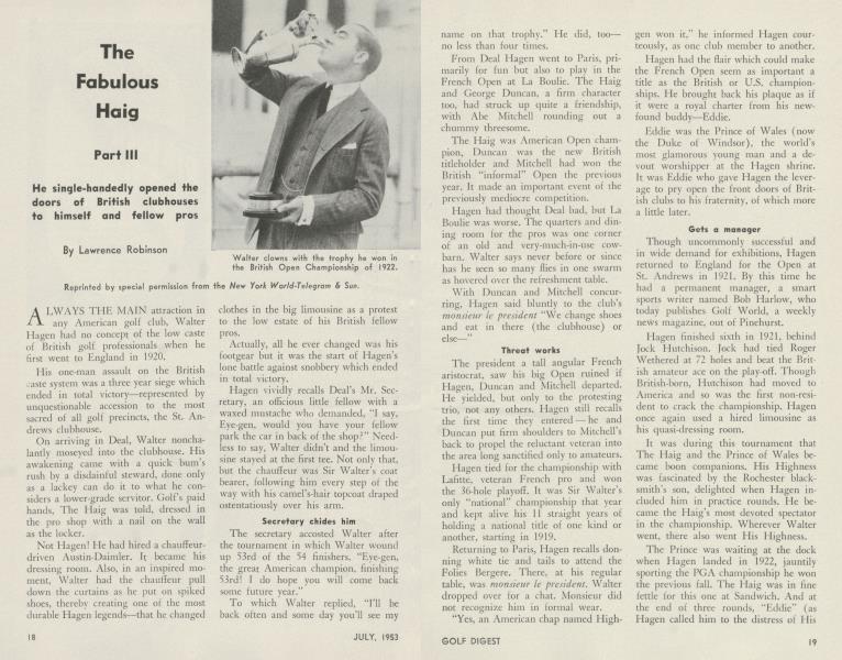 The Fabulous Haig Part III