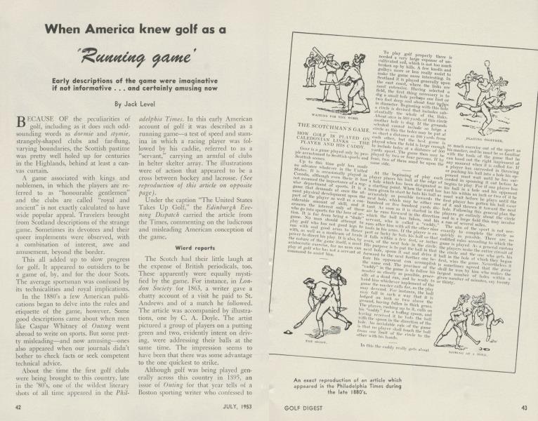 When America knew golf as a 'Running game'