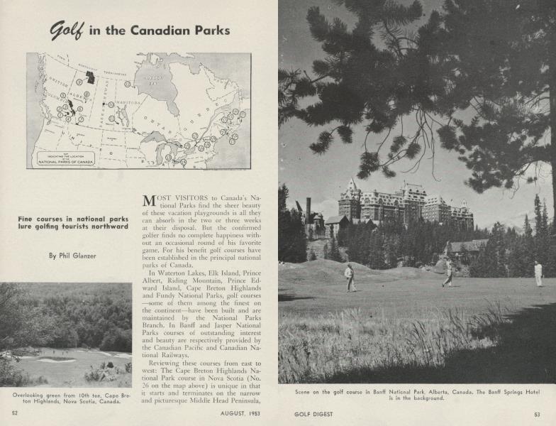golf in the Canadian Parks