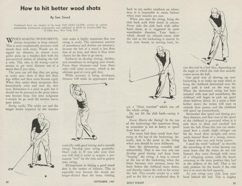 How to hit better wood shots