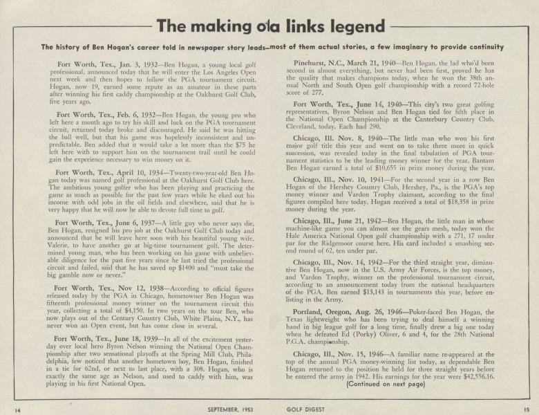 The making of a links legend