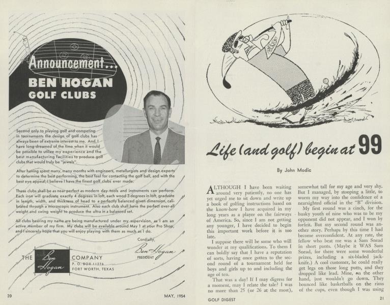 Life (and golf) begin at 99