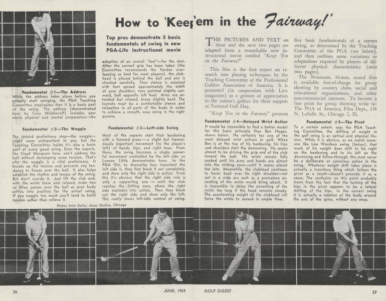 How to 'Keep 'em in the Fairway!'