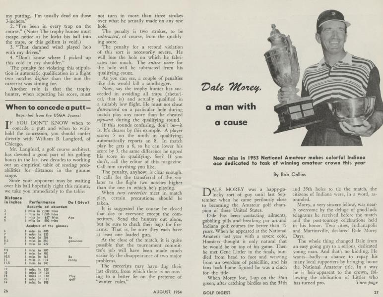 Dale Morey, a man with a cause