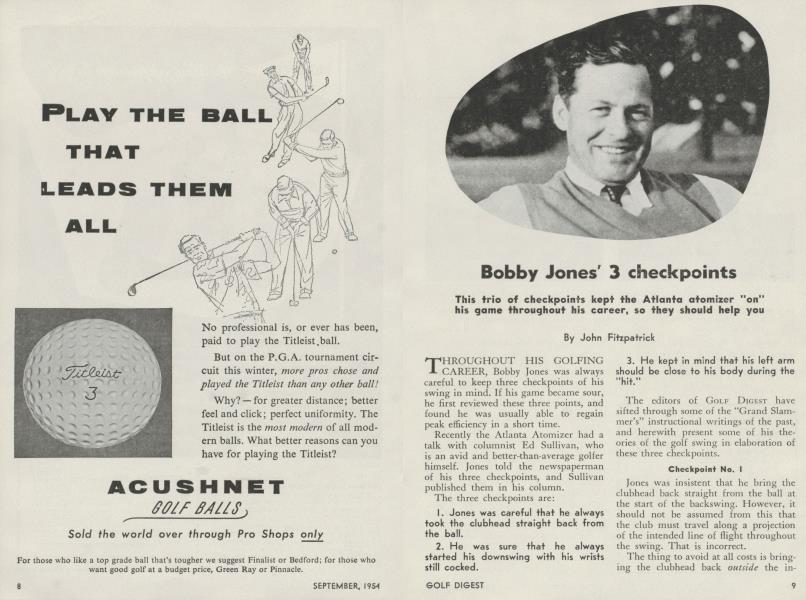 Bobby Jones' 3 checkpoints
