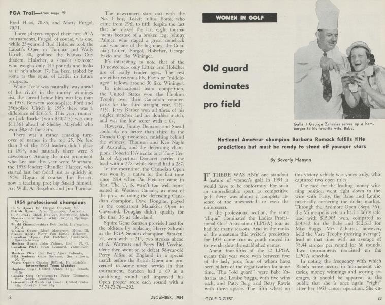 Old guard dominates pro field