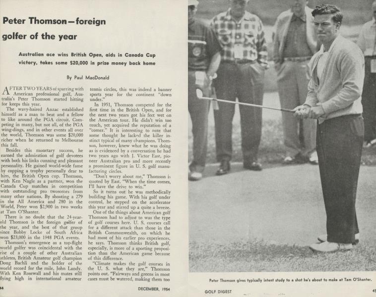 Peter Thomson—foreign golfer of the year
