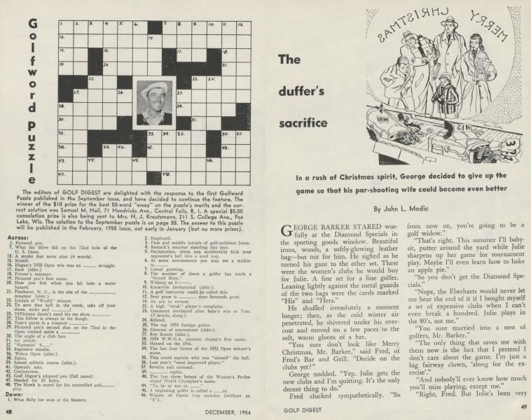 The duffer's sacrifice