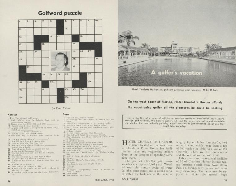 A golfer's vacation