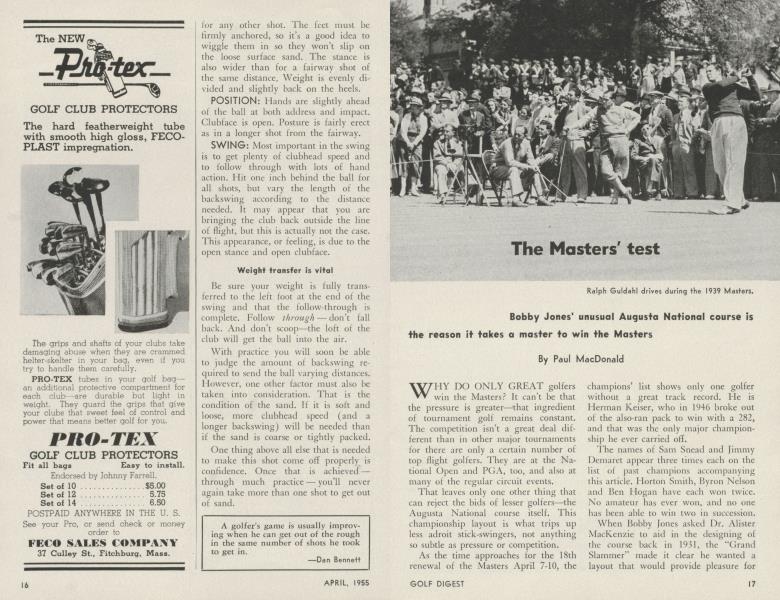The Masters' test
