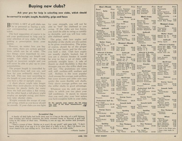 Buying new clubs?