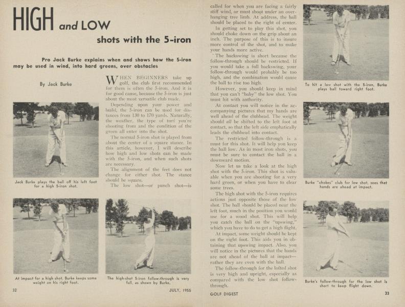 HIGH and LOW shots with the 5-iron