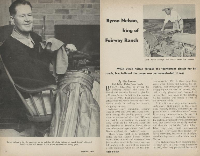 Byron Nelson, king of Fairway Ranch