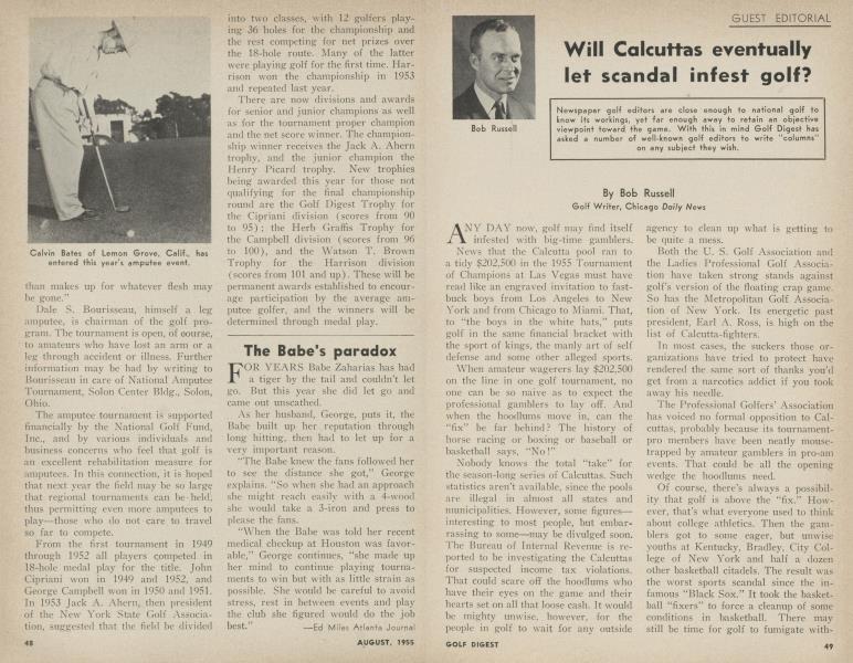 Will Calcuttas eventually let scandal infest golf?