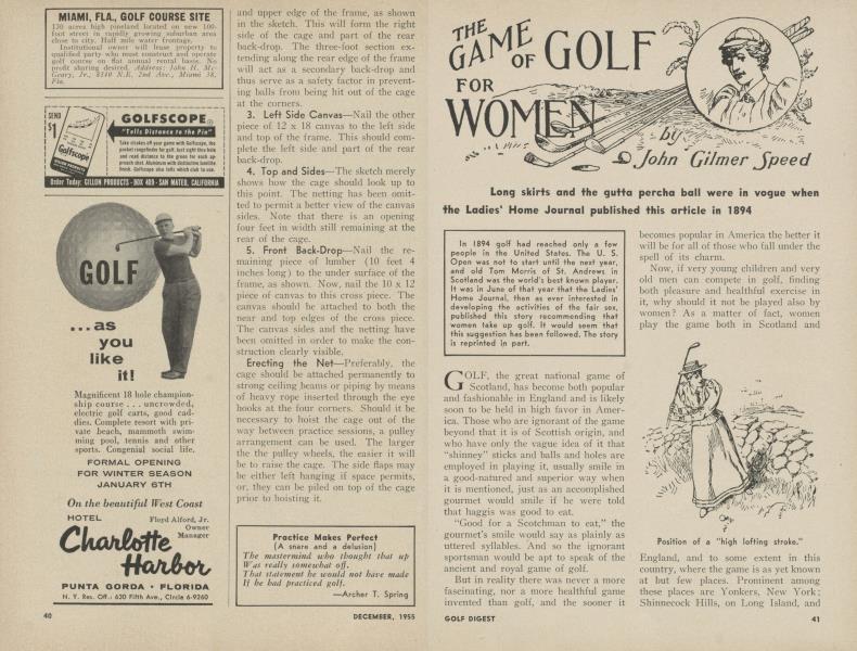 THE GAME OF GOLF FOR WOMEN