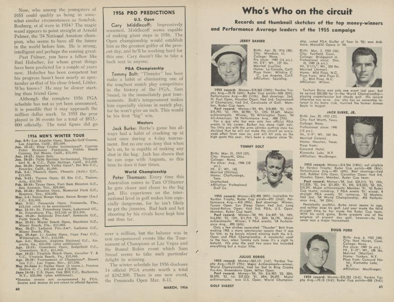 Who's Who on the circuit