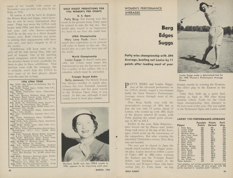1956 LPGA TOUR Golf Digest FEBRUARYMARCH 1956