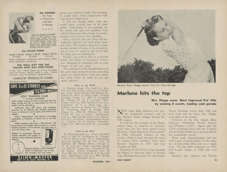 Marlene hits the top