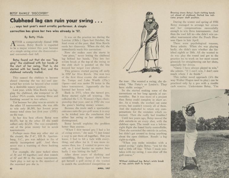 Clubhead lag can ruin your swing . . .