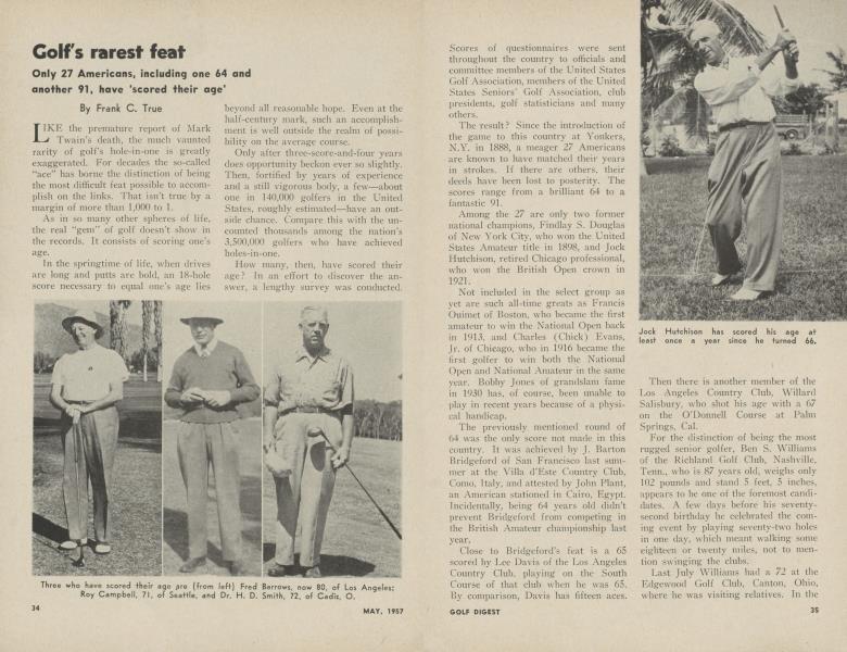 Golf's rarest feat