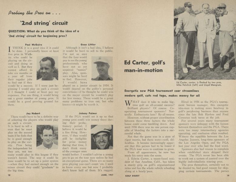 Ed Carter, golfs man-in-motion