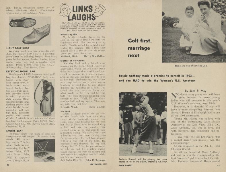 Golf first, marriage next