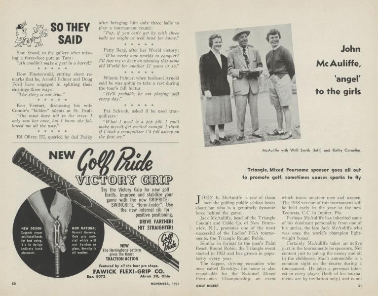 John McAuliffe, 'angel' to the girls
