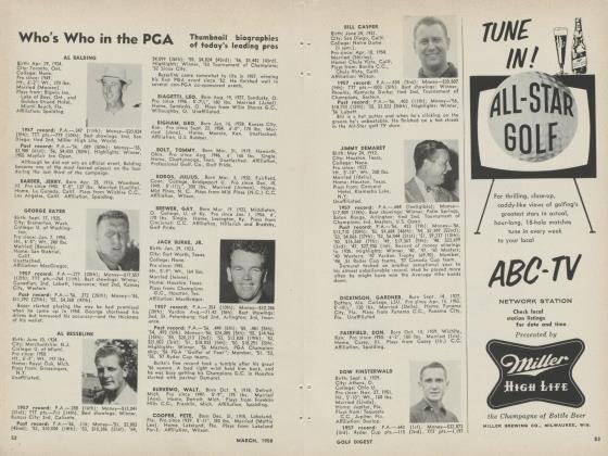 Who's Who in the PGA
