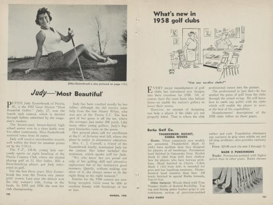 What's new in 1958 golf clubs
