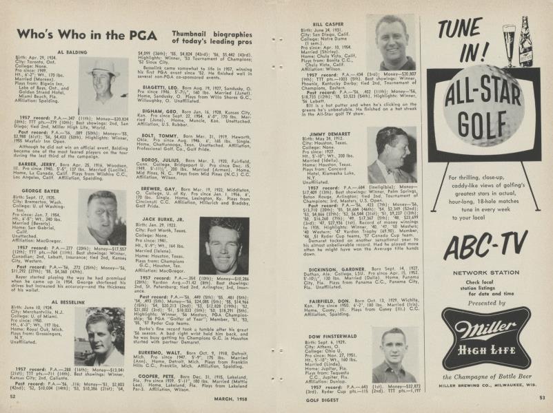 Who's Who in the PGA