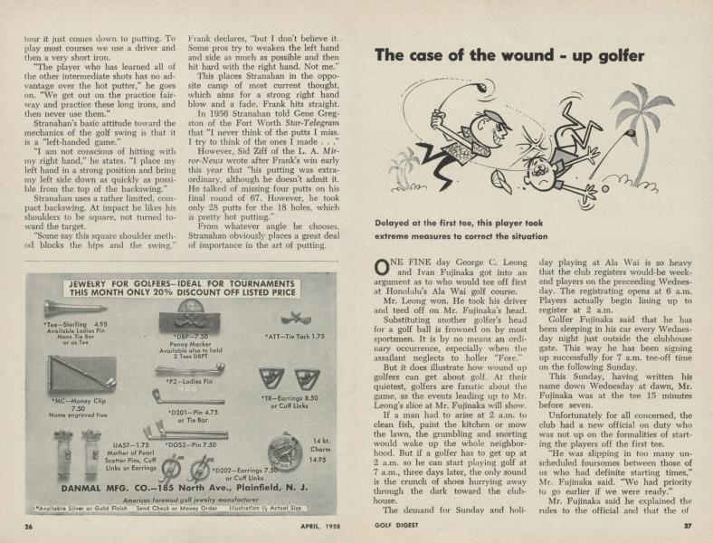 The case off the wound - up golfer