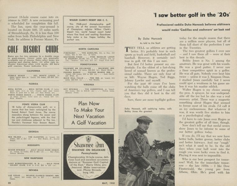 'I saw better golf in the '20s'