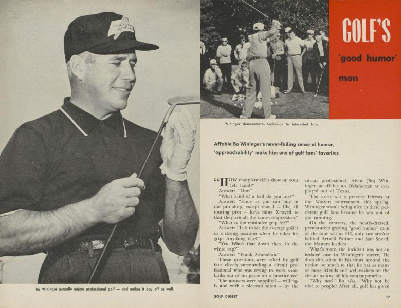 GOLF'S 'good humor' man