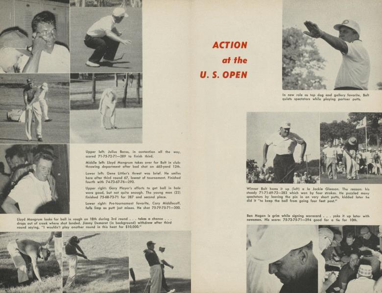 ACTION at the U. S. OPEN