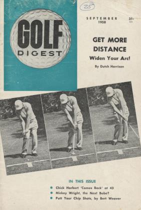 SEPTEMBER 1958 | Golf Digest