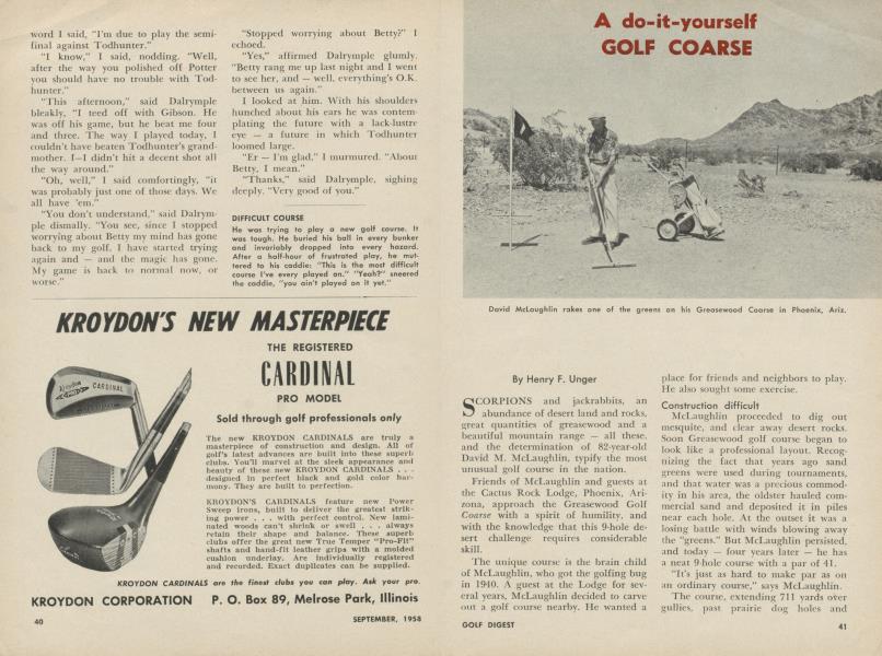 A do-it-yourself GOLF COARSE