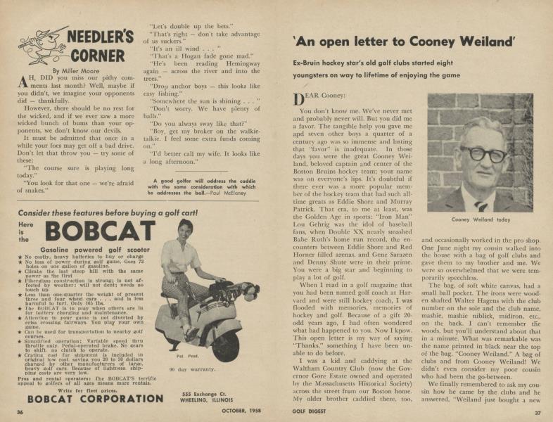 'An open letter to Cooney Weiland'