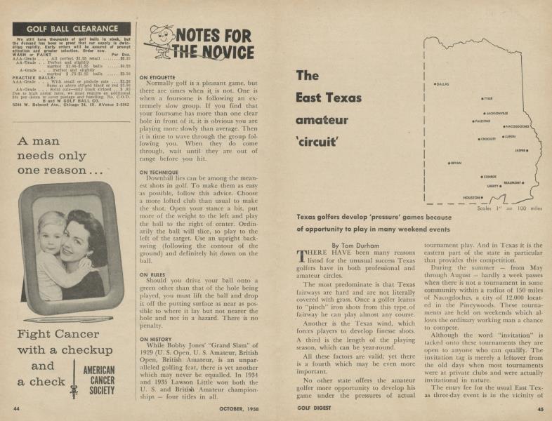 The East Texas amateur 'circuit'