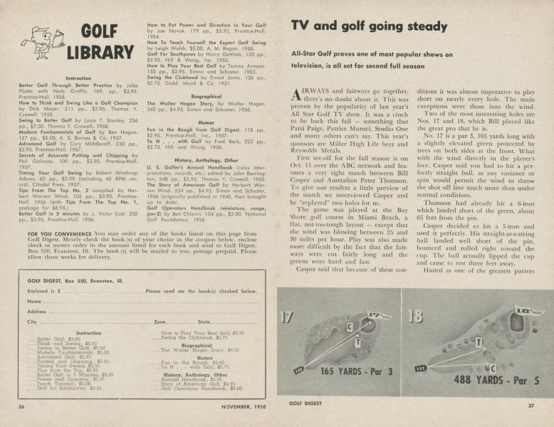 TV and golf going steady