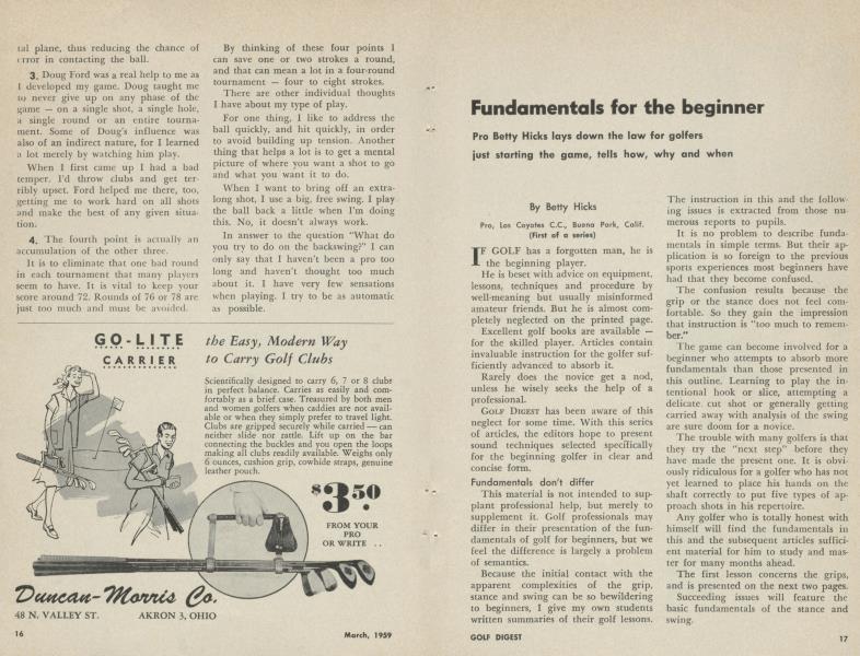 Fundamentals for the beginner